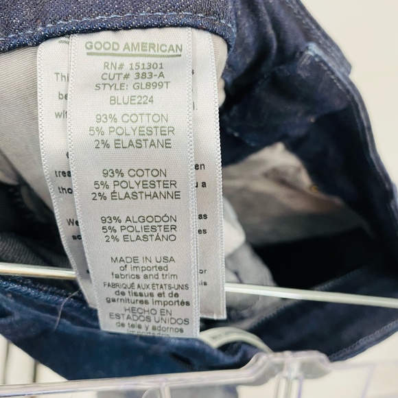 Good American Good Legs High Rise Skinny Jeans Dark Wash Size 27 - Picture 5 of 7